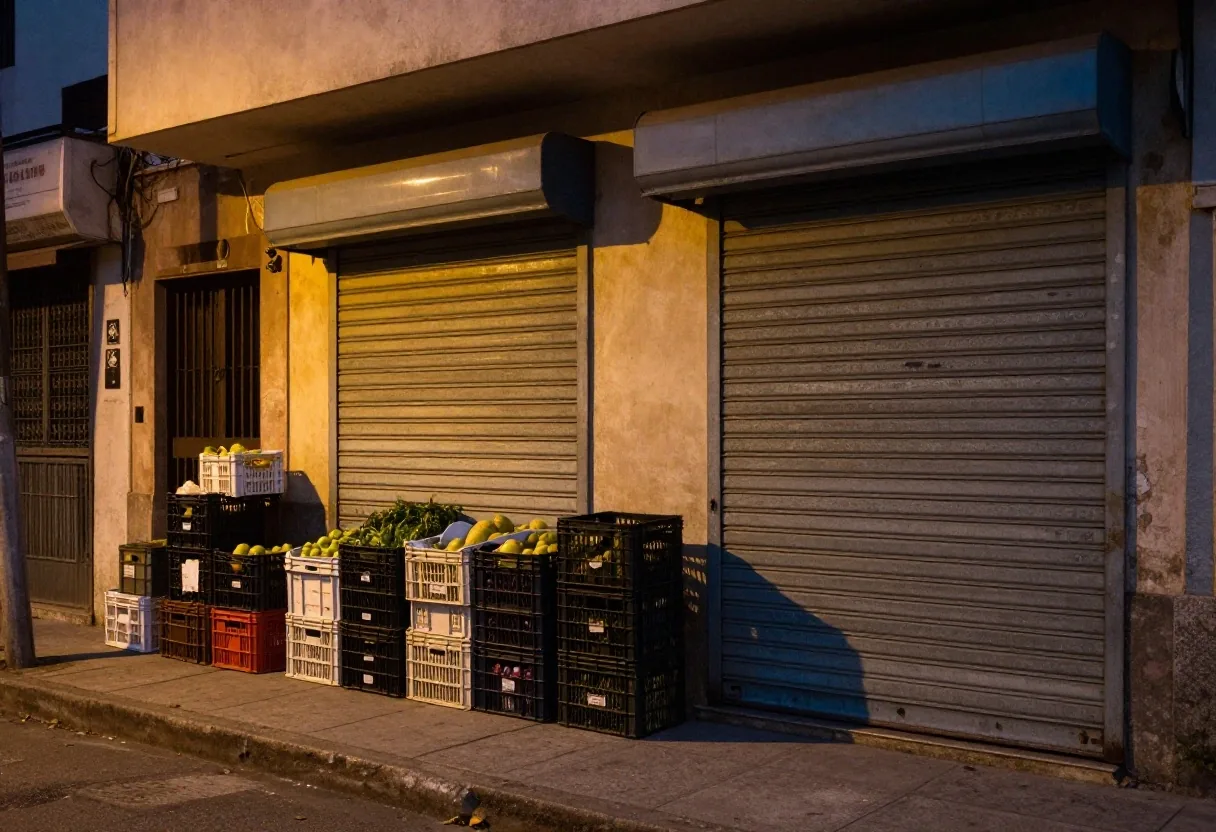 Listas de precios escritas a mano en un almacén