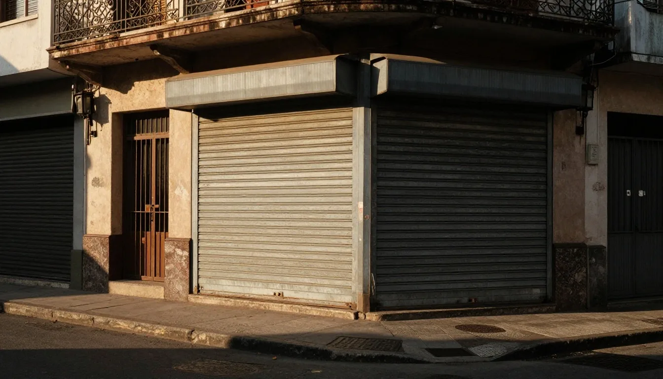 Mostrador de almacén en Buenos Aires con luz de tarde