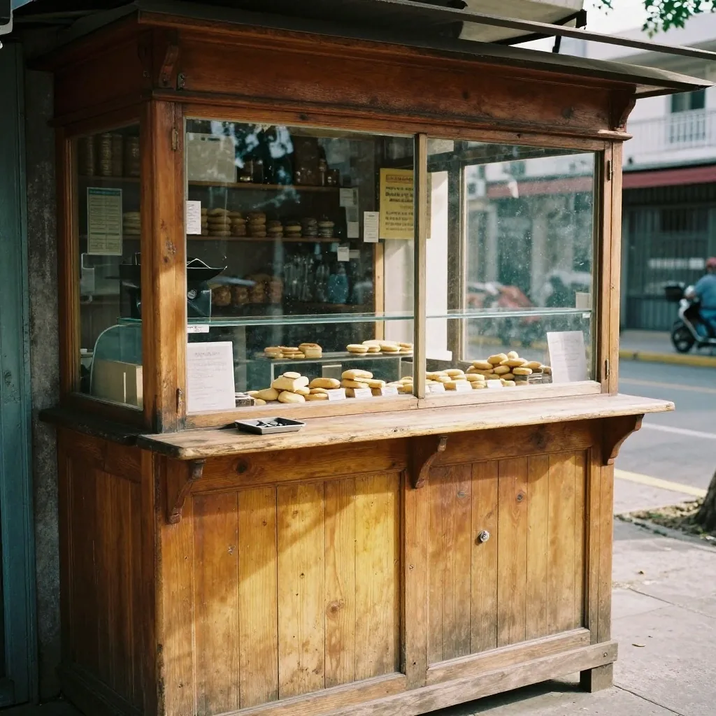 Pago con billetera en el mostrador de un kiosco